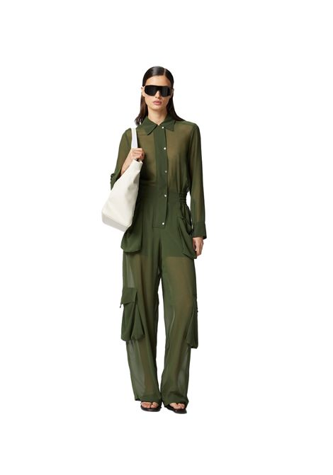 Tuta Pinko donna 104750 A21F Talento jumpsuit georgette con tasche cargo PINKO | Tute | 104750 A21FX83